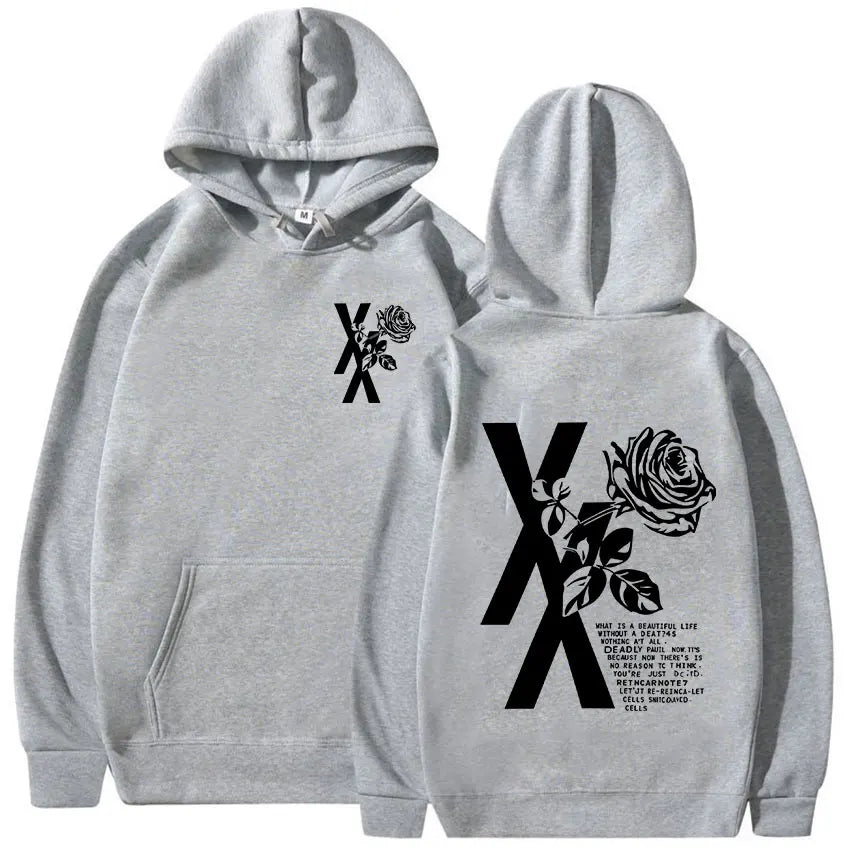 Rapper Mgk Lost Tour Print Hoodie Men Women Casual Autumn/Winter Fashion Sweatshirt Fleece Clothing Oversized Retro Hooded