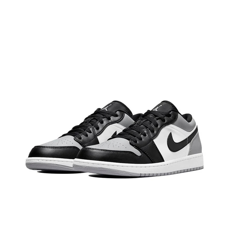 Original Air Jordan 1 Low "Bred Toe" For Men's Classic Retro Basketball Street Casual Sneakers Shoes