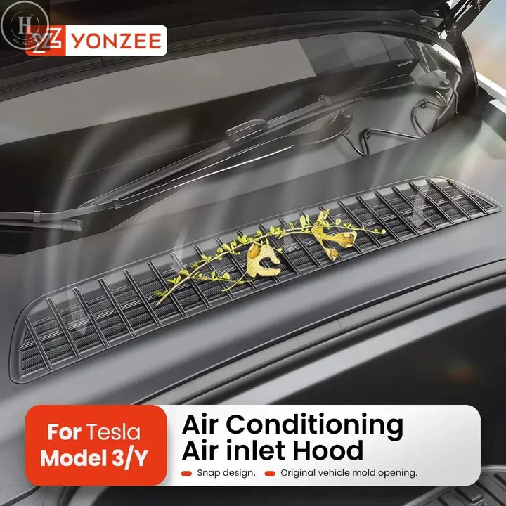 YZ Air Intake Cabin Debris Filter For Tesla Model 3 Highland Model Y Juniper 2021-2025 Insect-proof Net Air Inlet Protective HALALZEN