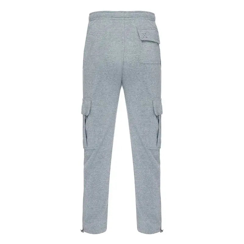 Men’s Loose Cargo Pants Casual Drawstring Elastic Waist Wide Leg Athletic Sweatpants Outdoor Trousers Halalzen UK