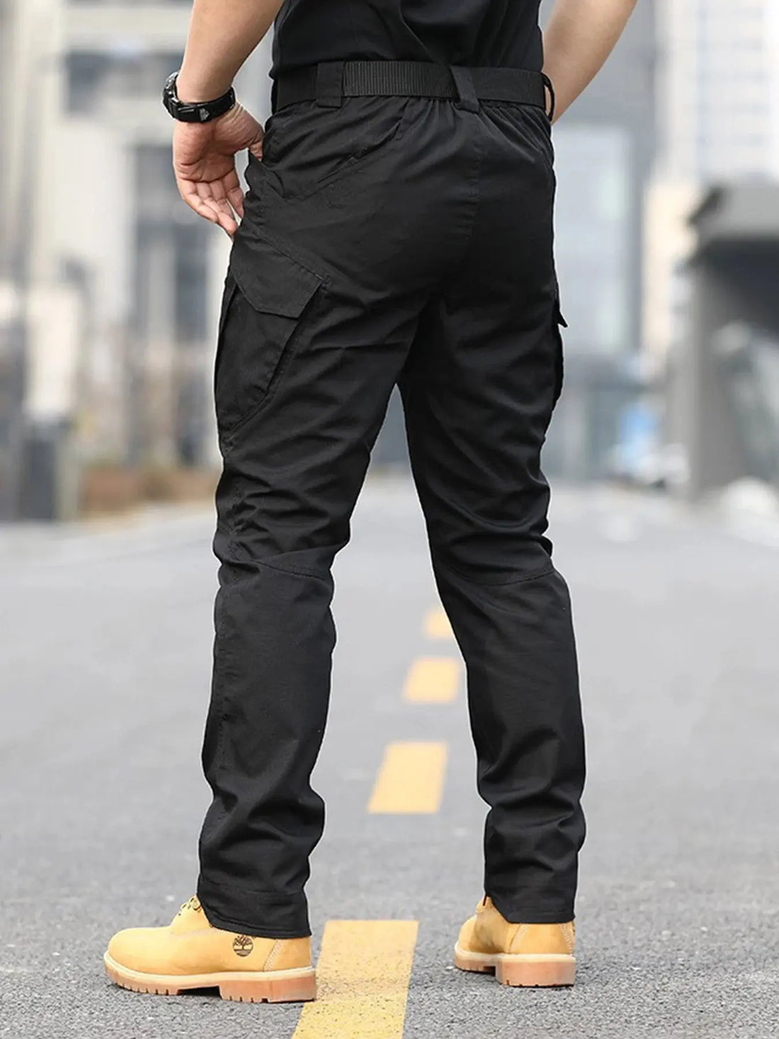 Cargo pants men's underpants underpants pant El Pants Large Size bottom ankle twill pants work adjustment fit easy pants Halalzen UK