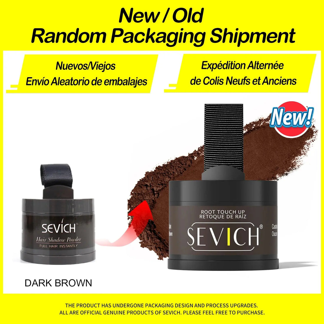 Sevich Hairline Powder 4g Hairline Shadow Powder Makeup Hair Concealer Natural Cover Unisex Hair Loss Product HALALZEN