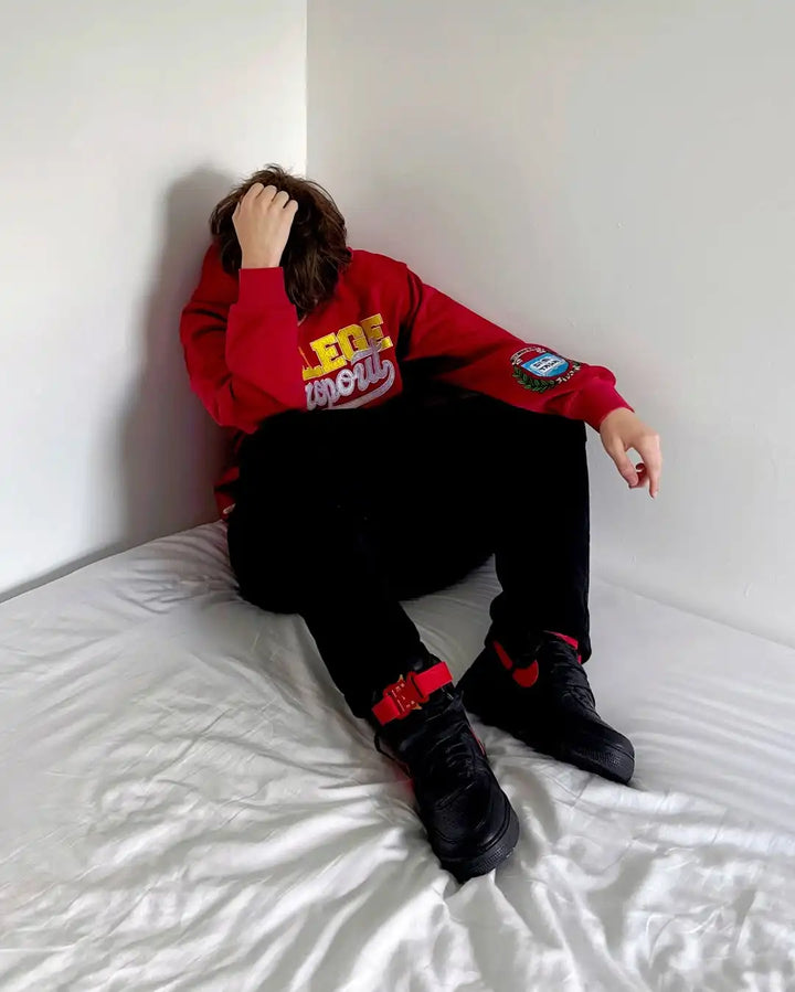 American Street Hip Hop Gothic Punk Fashion Printed Hoodie Y2K Retro Simple Casual Loose Sweatshirt Women's Style