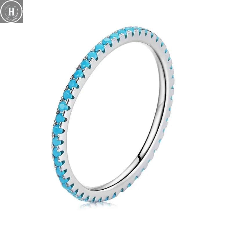 WOSTU European 925 Sterling Silver Simple Rings For Women Wedding Engagement Heart Rings With Zircon Original Female Jewelry HALALZEN