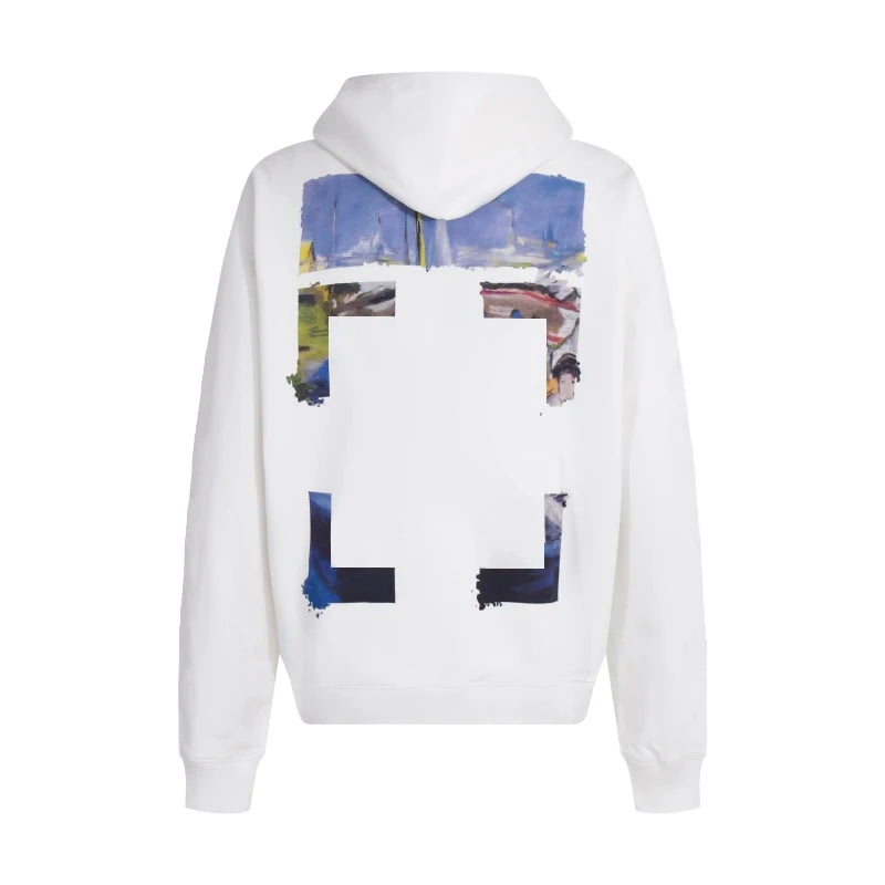 "Arrow" C/O Gold-embossed Tape Arrow-shaped Women Men Pullover Hoodie Hiphop Oversized Men Casual Hooded Hoodies Hoody