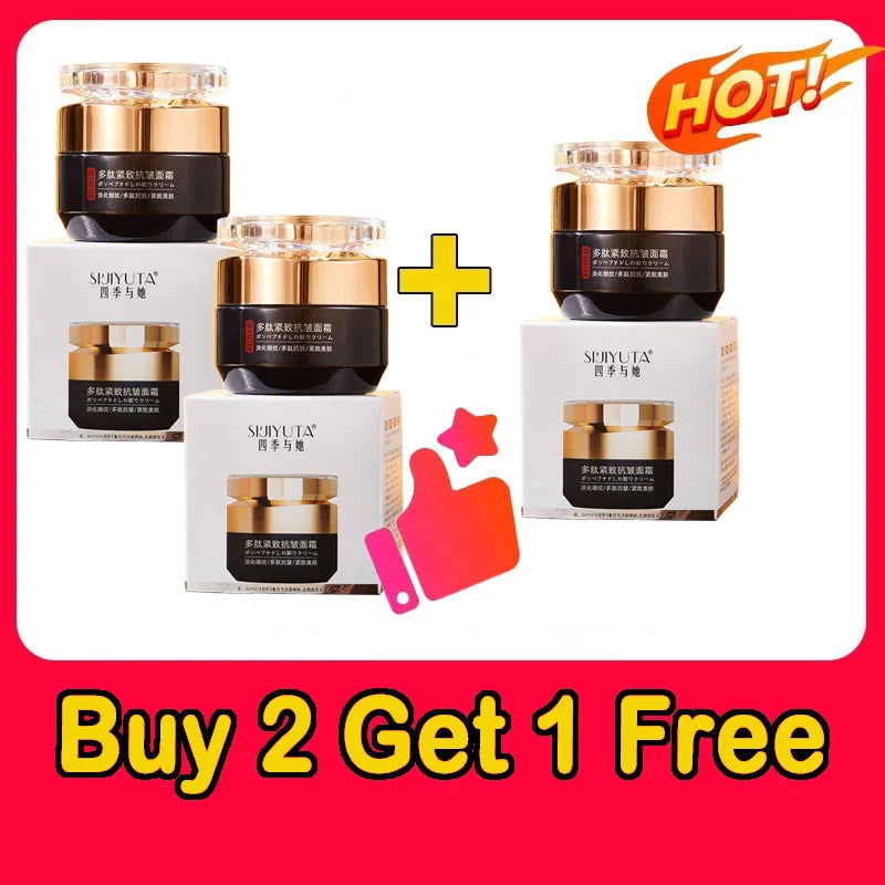 Polypeptide Anti-Wrinkle Firming Face Cream Deep Hydration Brighten Dull Skin  Minimize Fine Lines Moisturizing Day Night Cream HALALZEN