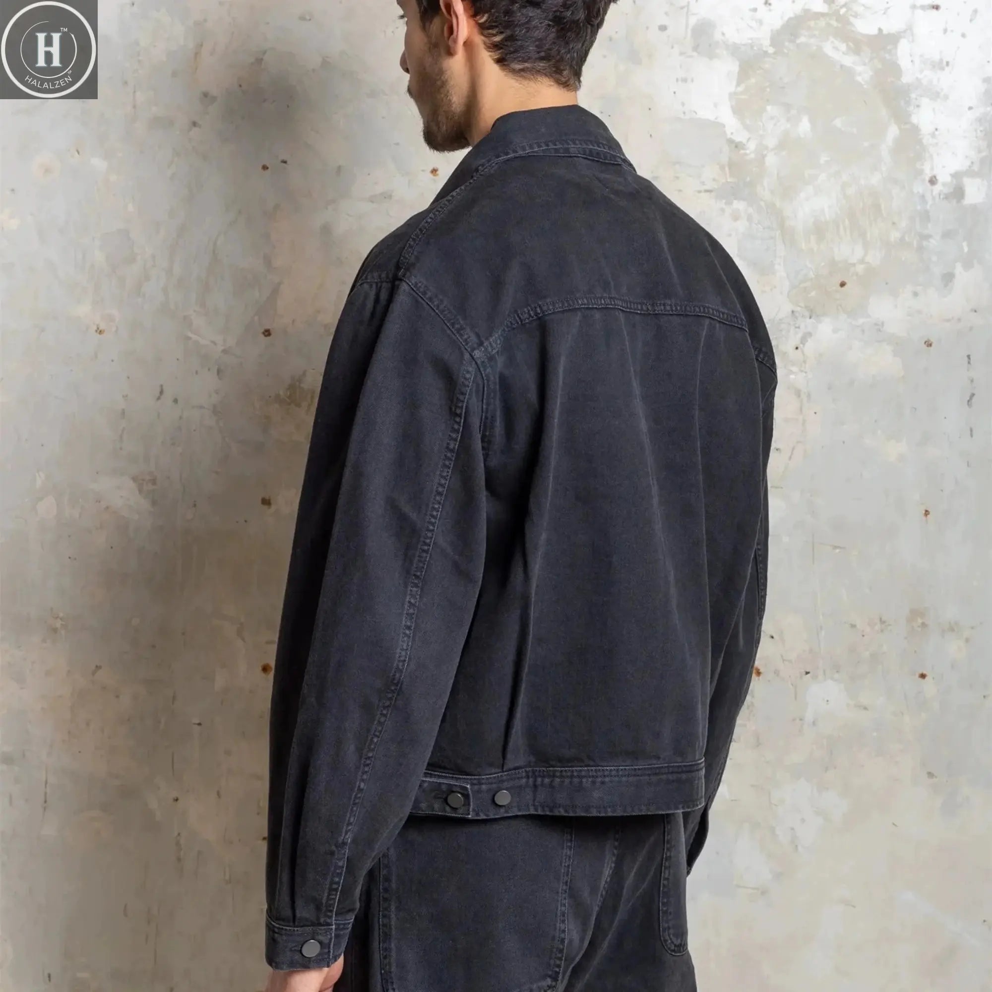 Yao Fashion Luxury Brand High Quality 1:1 Coat Casual Streetwear Vintage Cleanfit All-match Unisex Denim Denim Jacket For Men HALALZEN