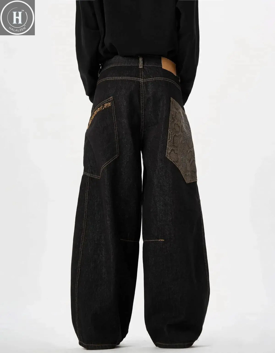 Y2k Baggy Jeans for Men Women Wide Leg Skater Grunge Pants Loose Fit Barrel Jeans Hip Hop Denim Pants Streetwear Halalzen UK