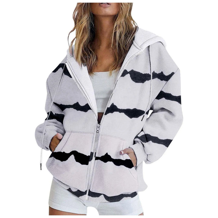 Hoodies For Teen Girls Trendy Womens Zip Up Hoodies Long Sleeve Oversized Sweatshirts Fleece Jacket Pockets 2025 Y2k Clothes