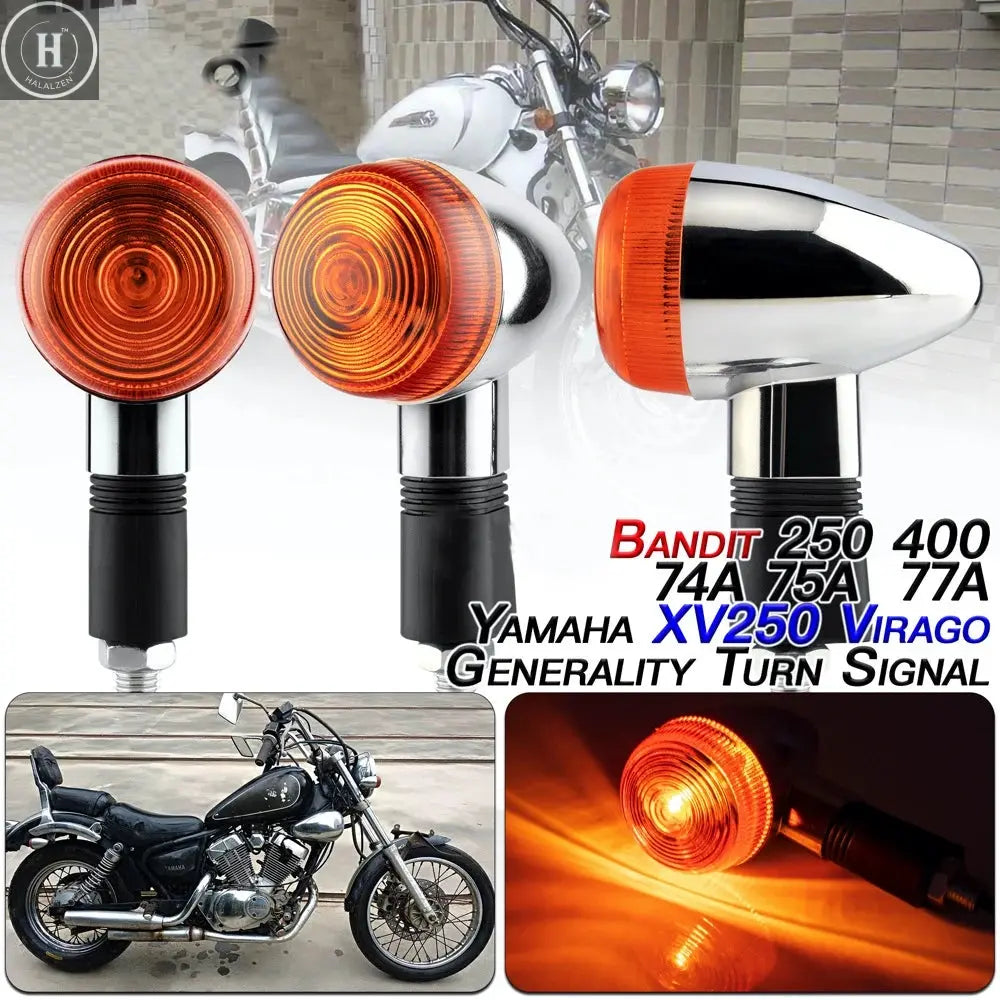M10 Motorcycle Turn Signal Light 12V Side Direction Indicator Lamp For Honda Scooter Cruiser Cafe Racer Retro Turn Signal Lights HALALZEN