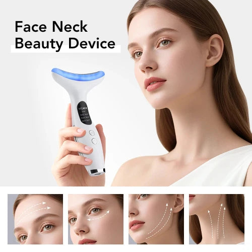 7-Color LED Face &amp; Neck Lifting Massager