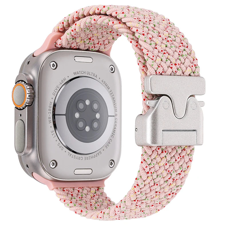 Parachute Braided Strap For Apple Watch Ultra 3/2 Band 49mm 46mm 45mm 42mm 44mm 41mm Nylon Bracelet iWatch 11 10 9 8 7 6 SE Belt