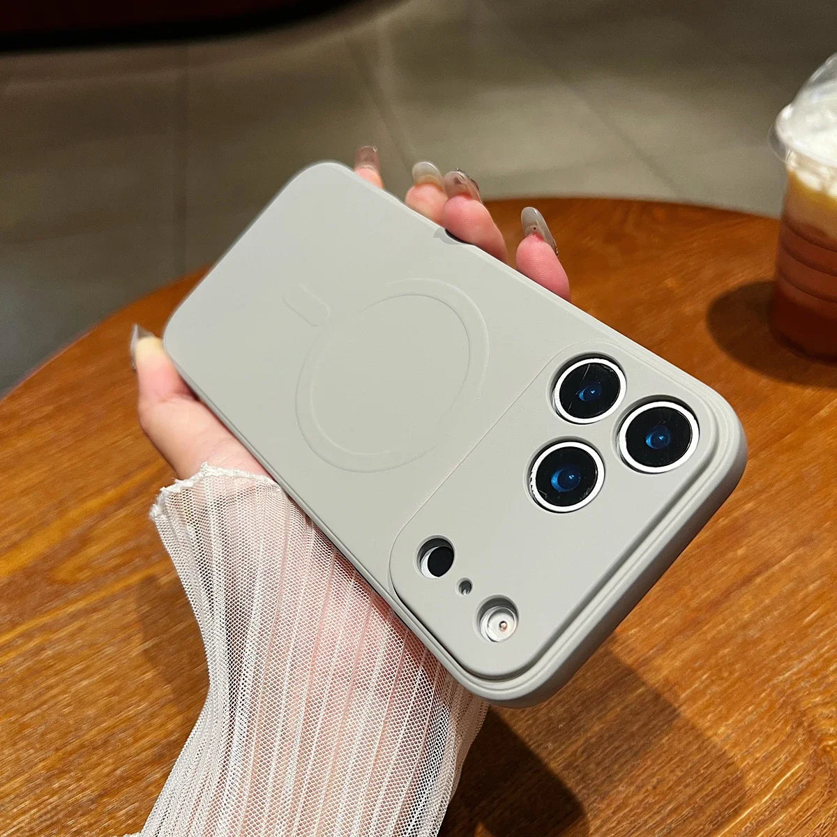 for iPhone 17 Pro Max 17 Air Case Magnetic Cover Mag-safe Liquid Silicone Lining All-round Camera ProtectPlease note phone model