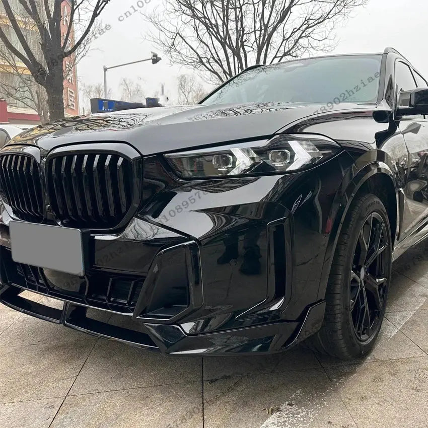 MP Style Car Front Bumper Splitter Lip For BMW X5 G05 M-Sport LCI 30d 40i 40d 2023-2025 The original car's mold is perfectly fit HALALZEN