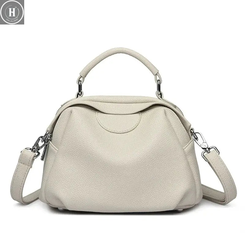 High Quality Soft Leather Tote Bag Fashion Women Shoulder Messenger Bag Large Capacity Wear-resistant Bag Luxury Handbag Sac HALALZEN