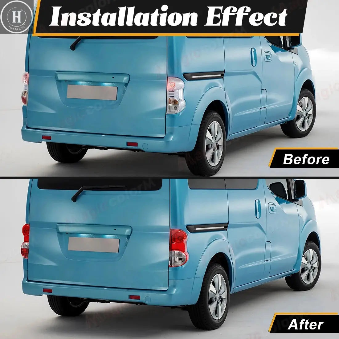 Tail Lamp For Nissan NV200 2009 2010 2011 2012 2013 2014 2015 2016 2017 2018 2019 Car Tail light Assembly Taillights Left/Right HALALZEN