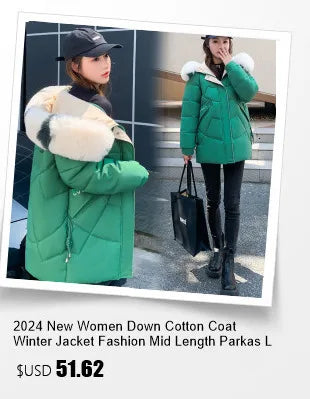 2024 new Winter Long Parkas Waterproof Down Cotton Padded Jacket Women Fashion Hooded Thick Warm Snow Coat Female Outerwear T546