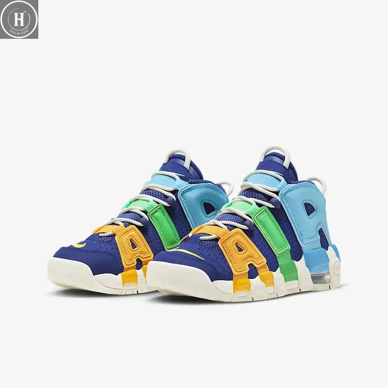 Nike Authentic AIR MORE (GS) Women's Kids' Sport Basketball Shoes FJ0693-455 HALALZEN