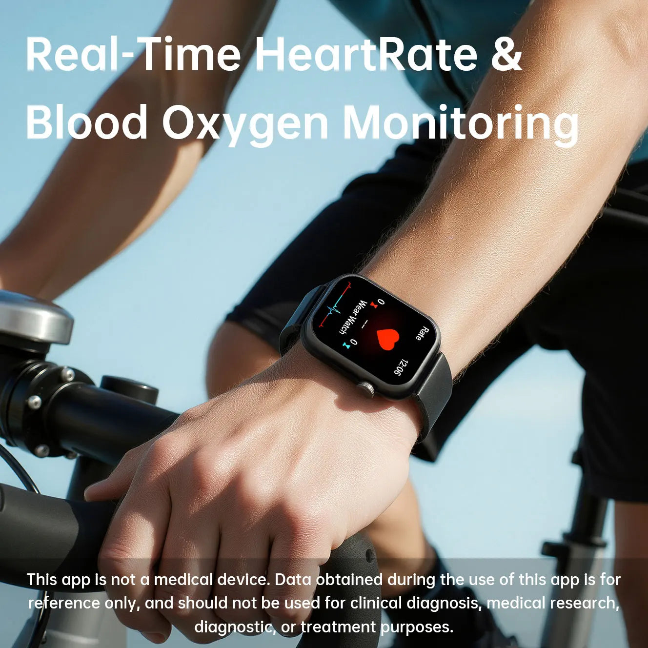 2.01'' Waterproof Smart Watch with Message Answer Call Sleep Monitoring Sports Pedometer Information Alerts For iPhone Android