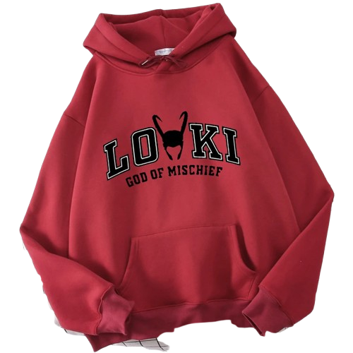 Marvel Superhero Loki Anime Hoodie Women Rocky Prank God Cartoon Hoodie Men Unisex Casual Street Fashion Winter Hoodie Man