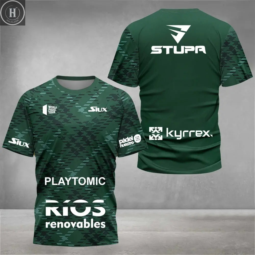 2025 Summer New Men's Tennis Training Clothes Breathable Tennis Short-sleeved Tops Quick-drying Fitness T-shirt Men's Clothing HALALZEN