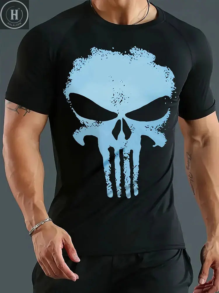 Camouflage 3D Print T-Shirt Fashionable Hip-Hop Street Style Men's Casual Crew Neck T-Shirt Summer Loose Fit Short Sleeve HALALZEN