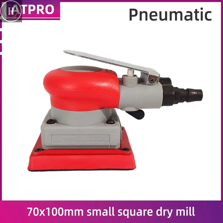 Pneumatic Grinding Machine 70x100mm Small Square Dry Grinding Head Vibrating Car Paint Surface Polishing Sandpaper Machine HALALZEN