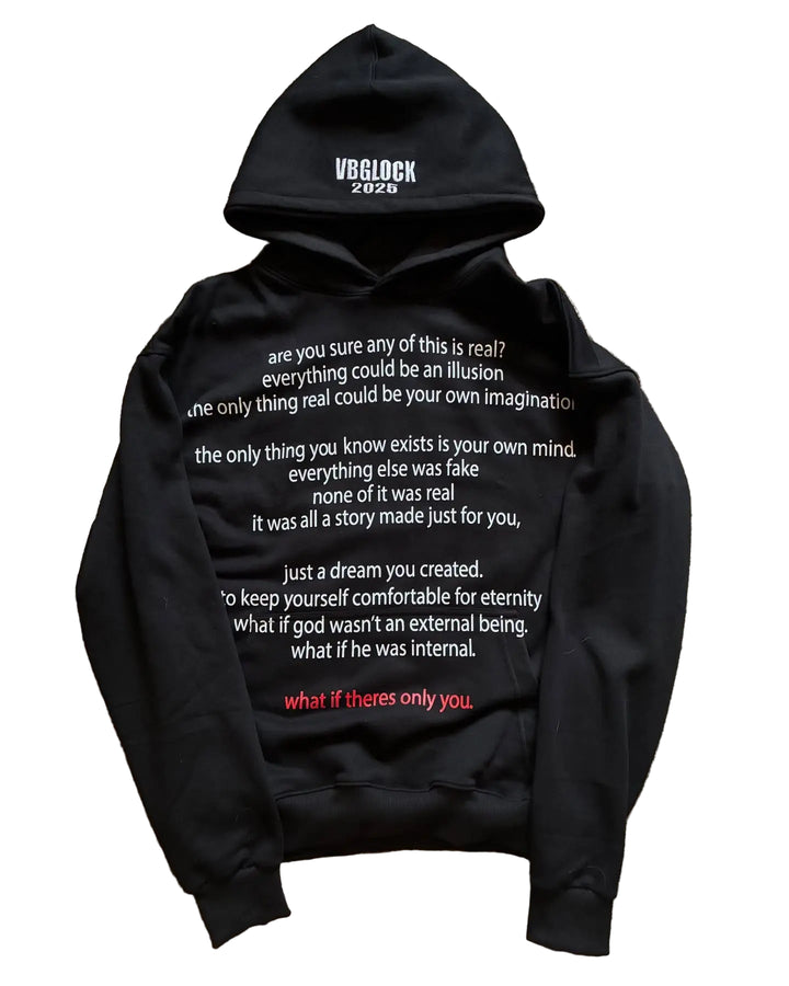 Vintage Y2k Black Not Real Print Hoodies Grunge Hip Hop Streetwear New Sweatshirts Tops Goth Oversized Hoodie Men Clothing