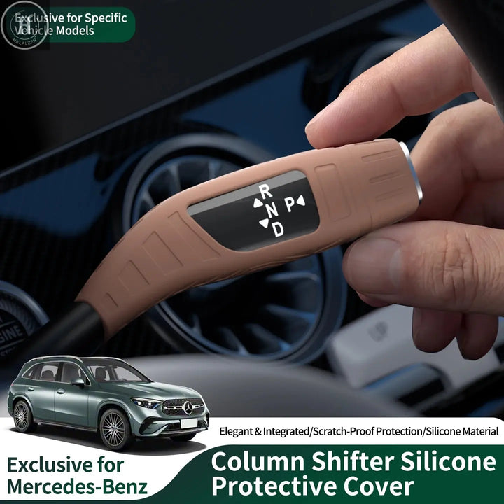 For Mercedes-Benz Car Silicone Gear Shift Knob Cover Anti-Slip Lever Shifter Boot Automobiles Performance Interior Accessories HALALZEN