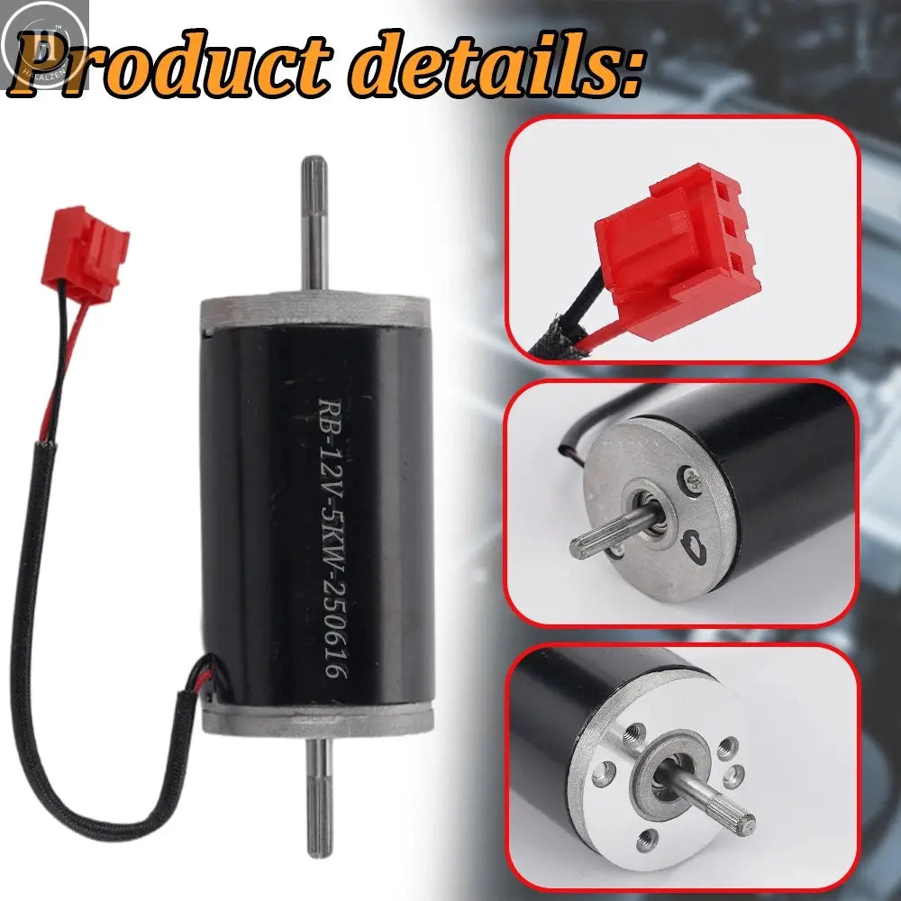 12V 5Kw Motor Red Plug Parking Heater Fan Assembly Motor Is Suitable for Car Heater Accessories HALALZEN