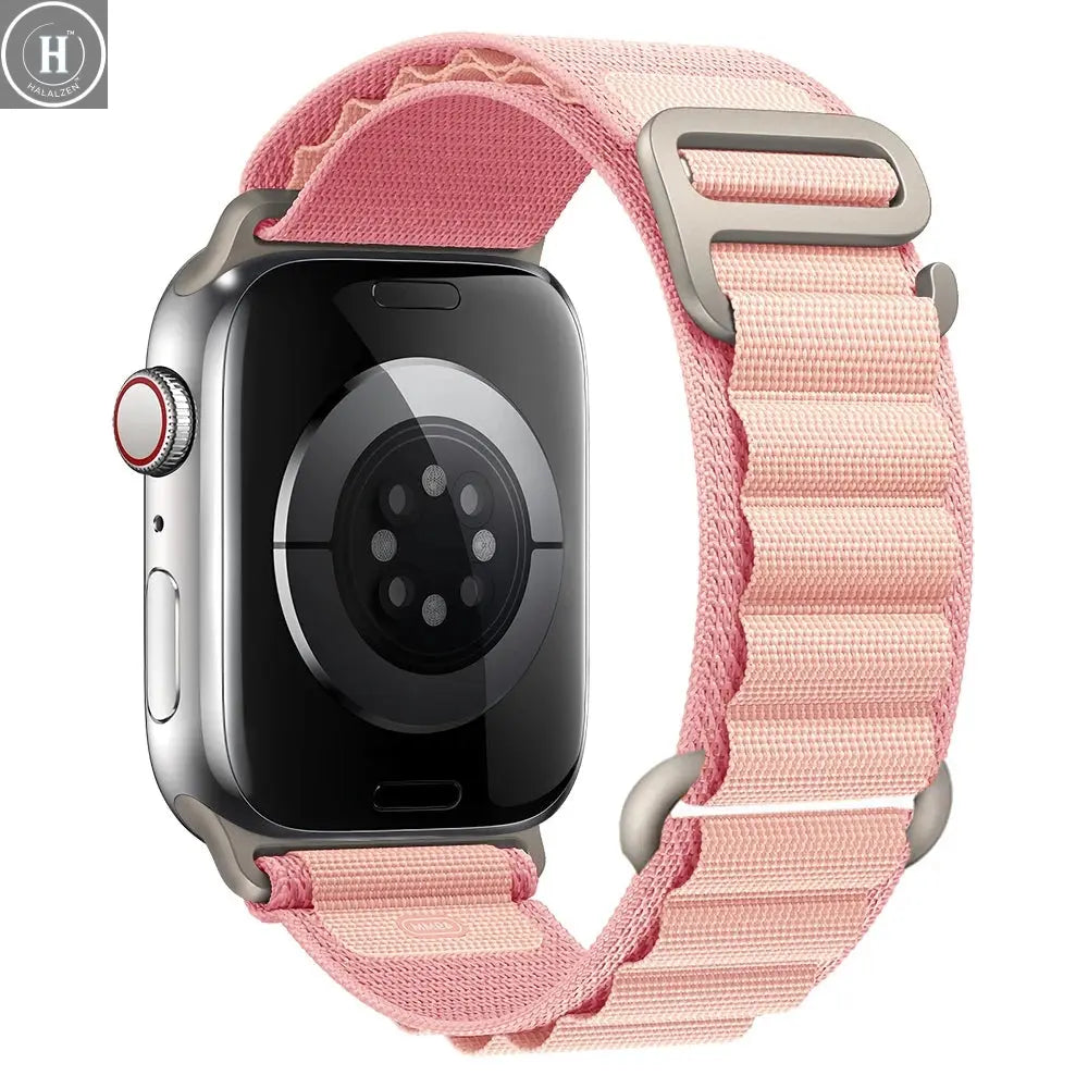 for Apple watch Straps 45mm 46mm 49mm 42mm iwatch Band 44mm 40mm Nylon Alpine bracelet correa Series 10 9 8 7 6 11 SE Ultra 2 3 HALALZEN