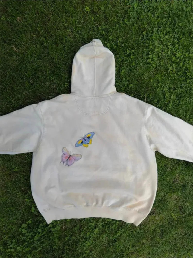 Street Hoodies Casual Female Sweatshirt Fashion Hoodie Embroidery Oversize Loose New Sweatshirts Autumn Clothing Sweatshirts