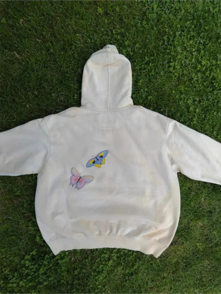 Street Hoodies Casual Female Sweatshirt Fashion Hoodie Embroidery Oversize Loose New Sweatshirts Autumn Clothing Sweatshirts