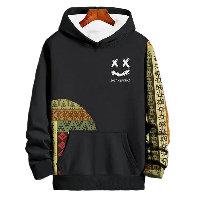 New Autumn Hoodie For Men Long Sleeve Sweatshirt Fashion Street Hoody Pullover Oversized Tops