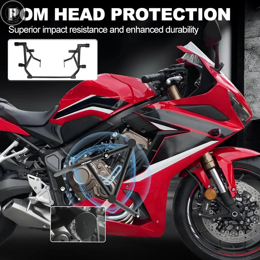 For Honda CBR650R CB650R 2019 2020 2021 2022 2023 Crash Bar Motorcycle Stunt Cage Engine Guard Bumpers Fairing Frame Protector HALALZEN