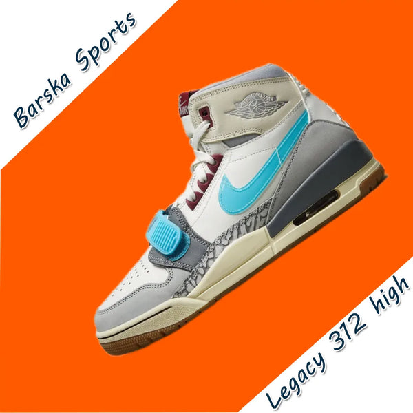 Nike AIR JORDAN LEGACY 312 high Man sneakers Lightweight Cushioning Basketball Shoes Casual and comfortable sneakers ash gray