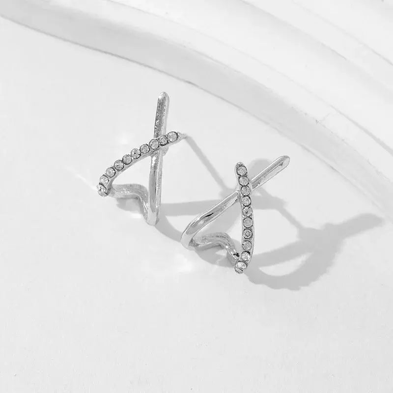 LATS Trendy Gold Color Cross Stud Earrings for Women Dainty Simple Minimalist Earring Fashion Jewelry Party Gifts Wholesale HALALZEN