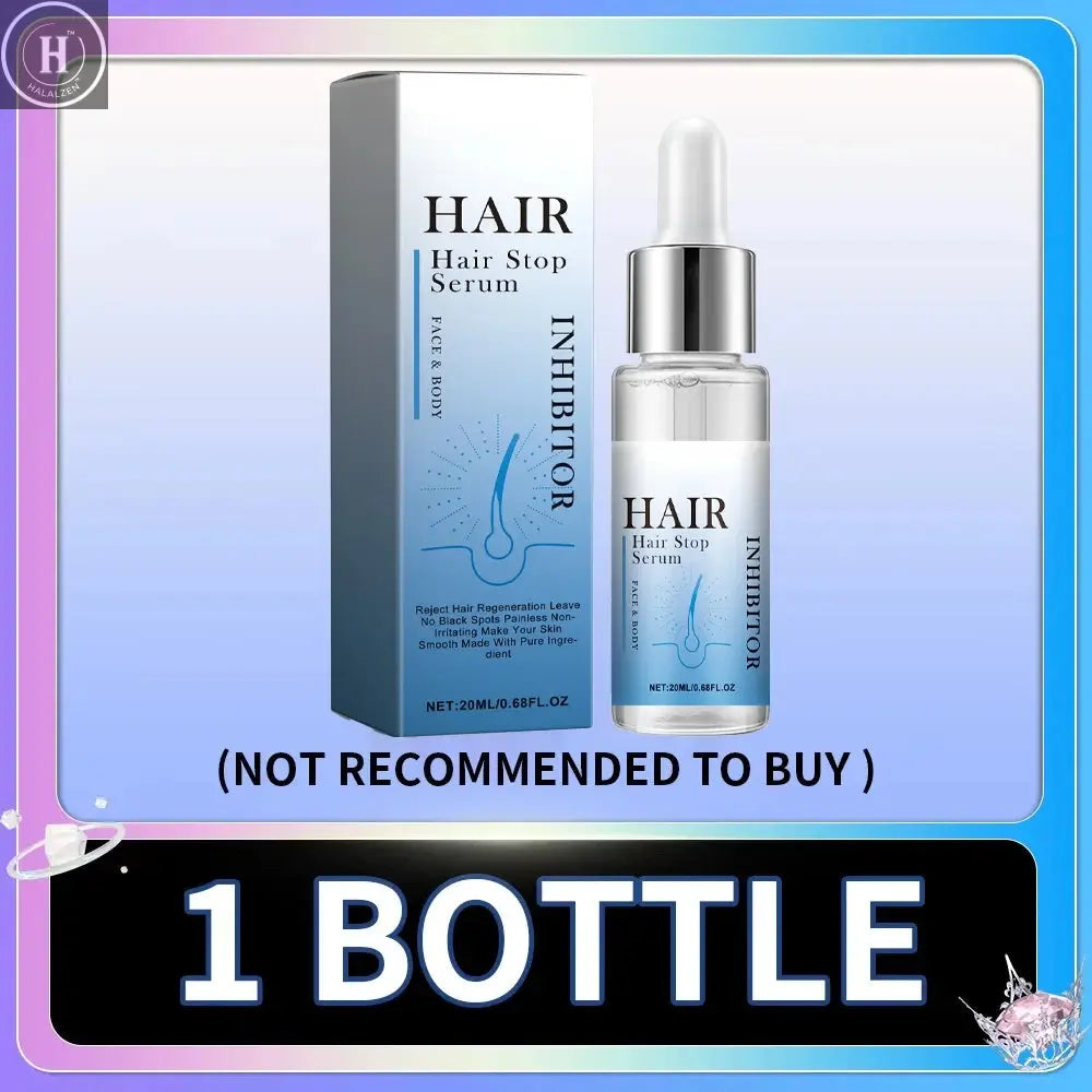 Permanent Hair Inhibition Woman Serum Restrain Armpit Leg Arms Stop Hair Growth Painless Moisturizing Depilatory Body Skin Care HALALZEN
