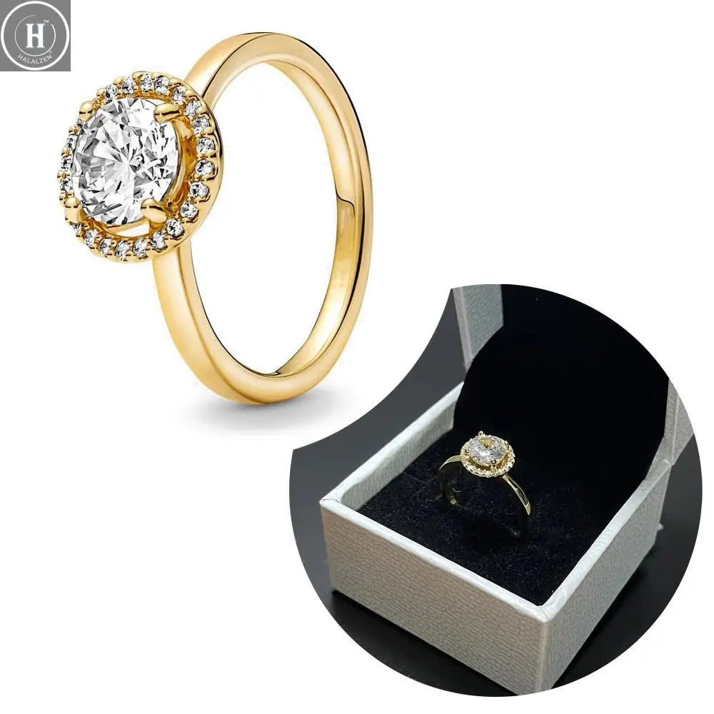 Hot Sale Original 925 Sterling Silver Women Finger Rings for Women Silver Love Heart Rhomboid Moon Star Luxury Jewelry Trinkets HALALZEN