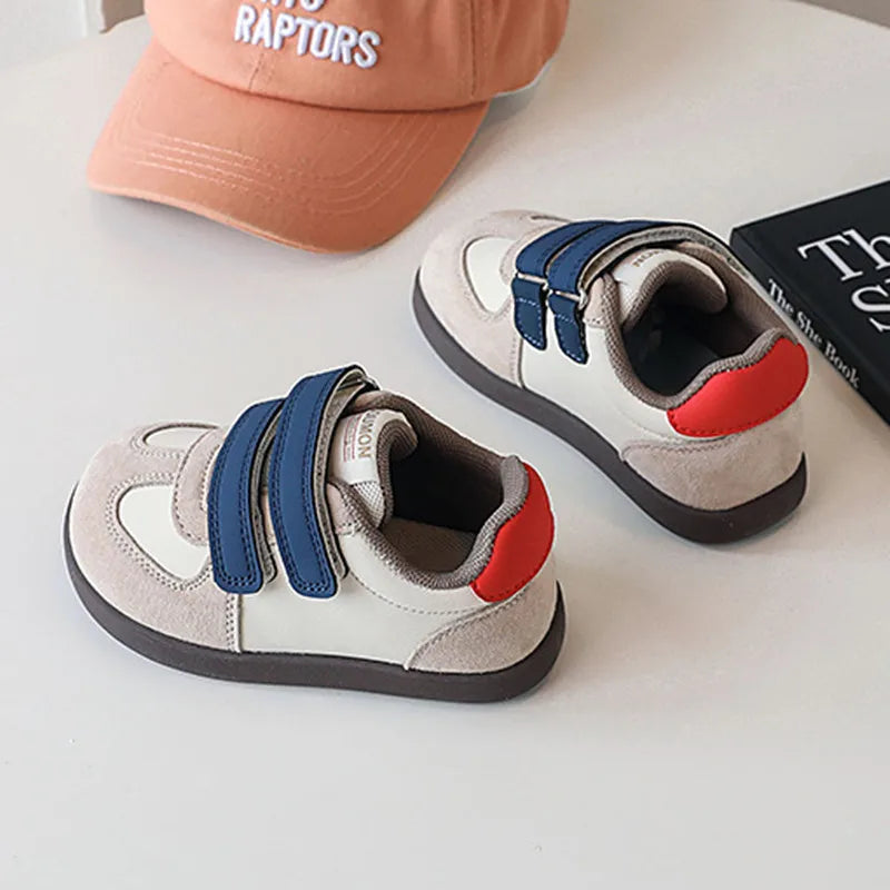 2025 New Autumn Children Shoes Leather Breathable Kids Casual Shoes Non-slip Fashion Toddler Girls Boys Sneakers EU 22-30