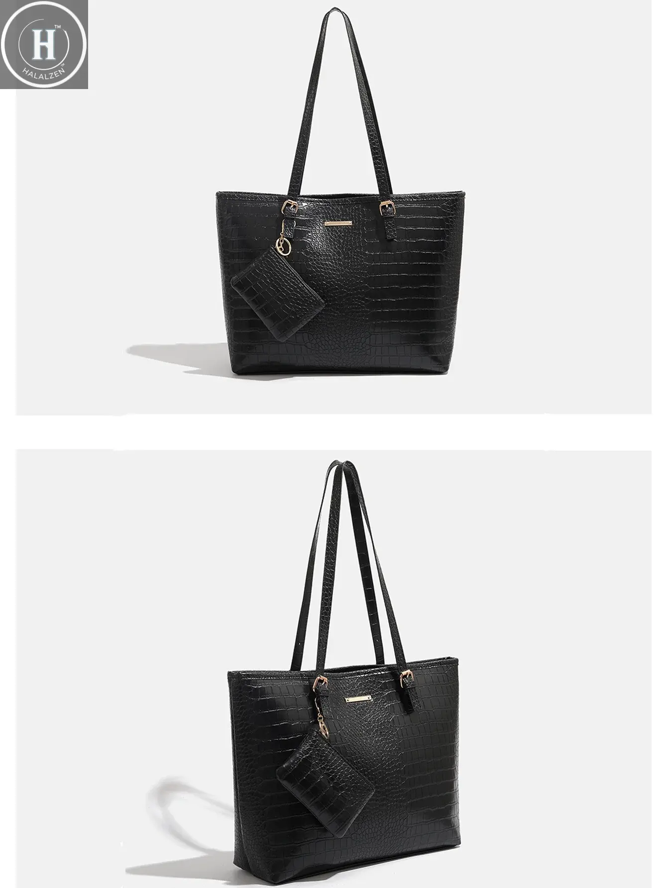2024 Premium Handbag with Crocodile Pattern Commuting Shoulder Bag Large Capacity Tote Bag Fashion Women's Bag HALALZEN