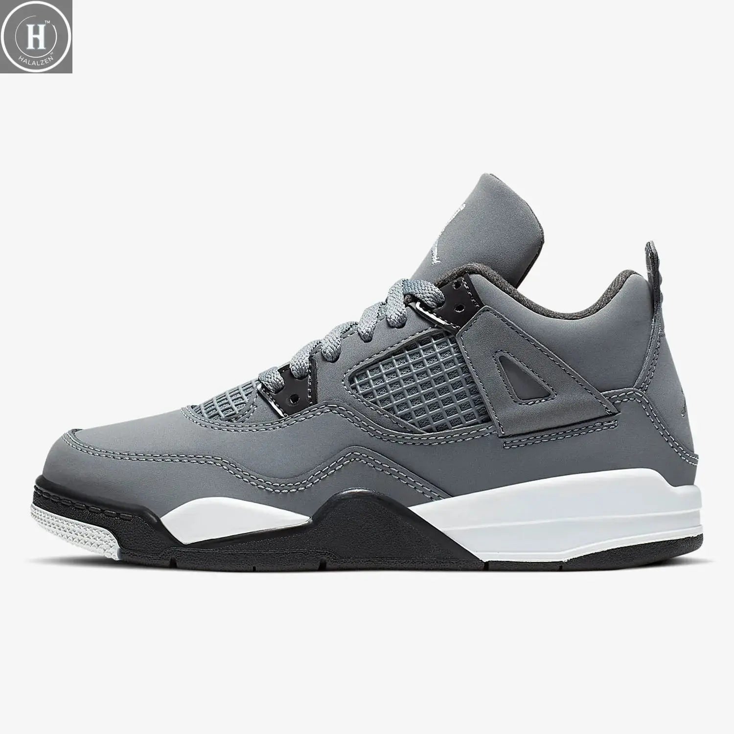 Nike genuine AIR JORDAN 4 RETRO (PS) replica children's sports shoes BQ7669-007 HALALZEN