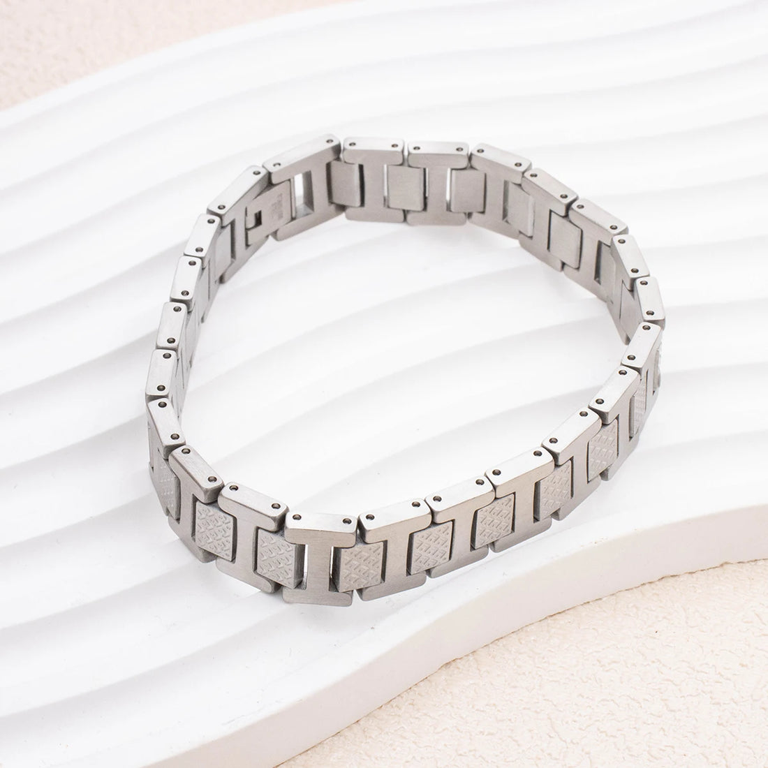 12MM Width Watch Strap Stainless Steel Bracelet Women/Men Fashion Minimalist Punk Style Bangle Party Holiday Jewelry Gifts
