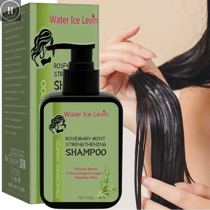 Rosemary Shampoo Hair Growth Deep Cleansing Scalp Care Oil Control Strengthening Hair Root Shampoo 150ml HALALZEN