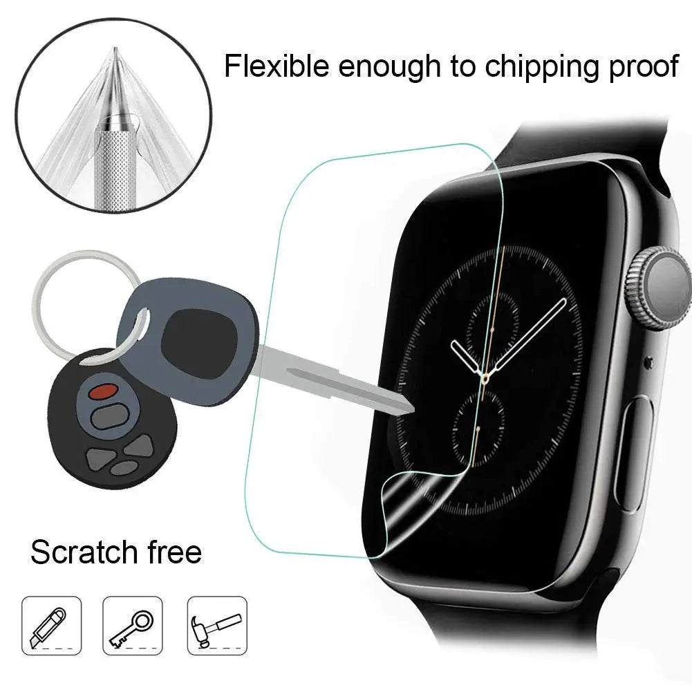 Soft Hydrogel Screen Protector Film For Apple Watch 7 6 SE 5 4 3 40MM 44MM 42MM 38MM Not Glass for iWatch 8 Ultra 41MM 45MM 49MM