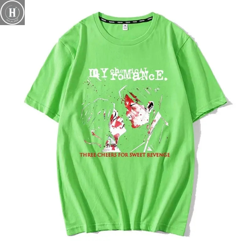 Hot Sale Couple Tshirts My Chemical Romance Mcr Dead Emo Popular Style 100% Cotton T-shirts Fashion Funny Comfortable T-shirt HALALZEN