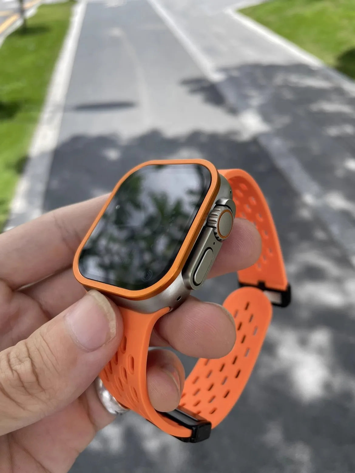 2PCS Aluminium Alloy Case+Tempered Glass for Apple Watch Ultra 2 49mm Anti-Scratch Screen Protector iWatch Ultra 49mm Cover Film