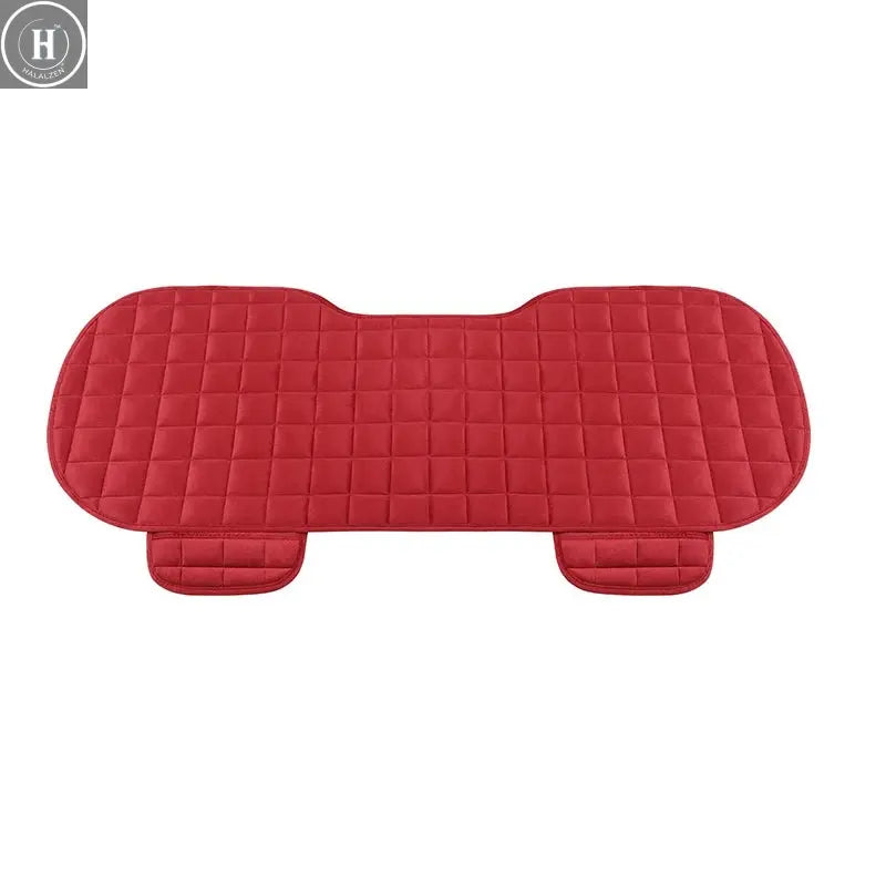 Car Seat Cover Front Rear Flocking Cloth Cushion Non Slide Winter Auto Protector Mat Pad Keep Warm Universal Fit Truck Suv Van HALALZEN