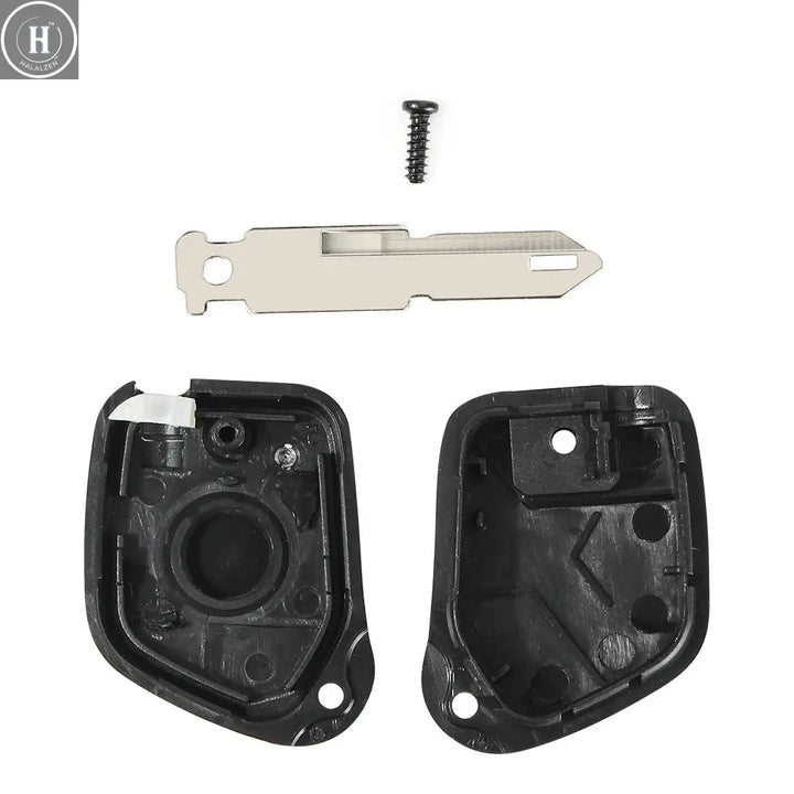KEYYOU 1PCS 1 Button Car Key Shell Good Quality For Peugeot 106 205 206 306 405 406 1 Button With Uncut Blade HALALZEN