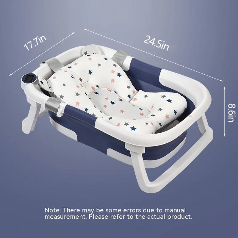 Real-time Temperature Silicone Baby Take A Bath Bathtub